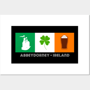 Abbeydorney Ireland, Gaelic - Irish Flag Posters and Art